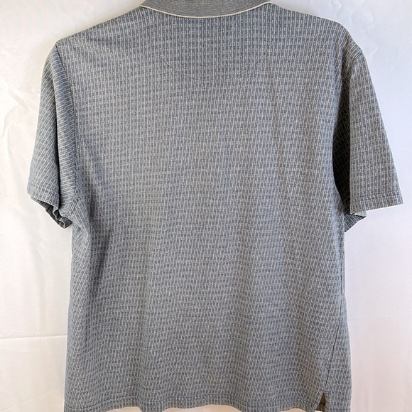 John Henry Gray and White Size XL Short Sleeve Shirt Front Pocket Gently Worn - Picture 3 of 5